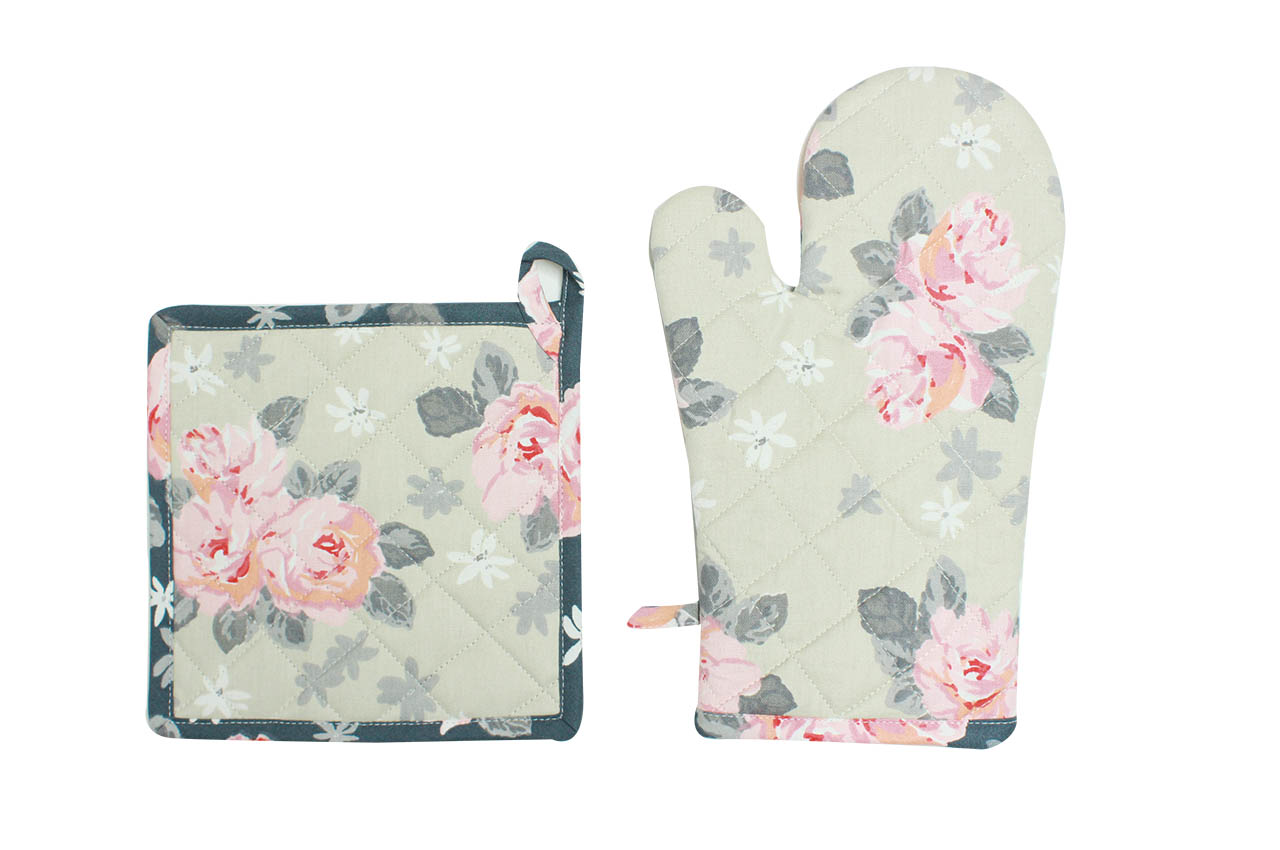 Rosary Set of Oven Glove & Pot Holder